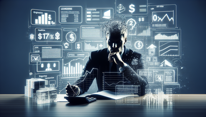 Understanding Debt Consolidation Loan Origination Fees: | DCL Individual comparing loan offers, using calculators and charts to evaluate origination fees and interest rates.