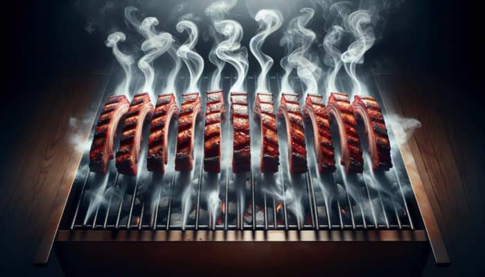 Smoked Spare Ribs with Bourbon Glaze for a Tasty Dinner