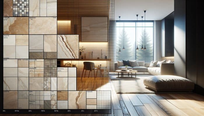 Travertine tiles in various shades and finishes enhancing a modern UK home's ambiance.