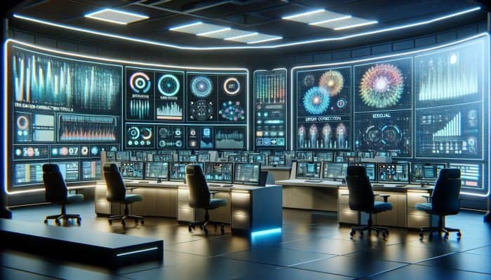 How to Recover from Consolidation Mistakes: UK Guide | DCL Futuristic control room with screens showing data visualizations and error correction tools using Tableau and Microsoft Power BI.