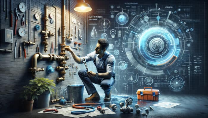 A plumber in Kitsilano diligently repairs a water valve, ensuring optimal efficiency and durability.