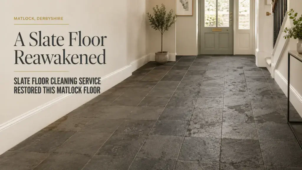 Slate Floor Cleaning Service Transforms Matlock Homes