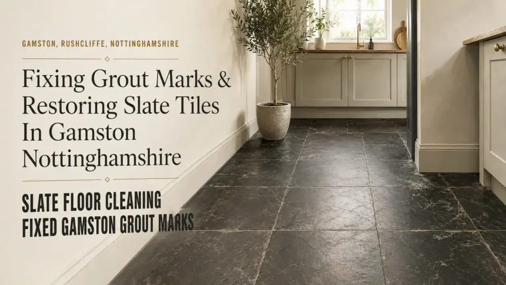 Slate Floor Cleaning: Easily Remove Grout Marks in Gamston